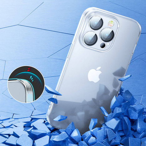 Joyroom 14Q Case etui iPhone 14 Pro obudowa pokrowiec z osłoną na aparat przezroczysty (JR-14Q2 transparent)