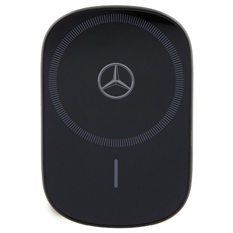 Uchwyt indukcyjny Mercedes Silver Stars MagSafe 15W do kratki wentylacyjnej lub na szybę - czarny