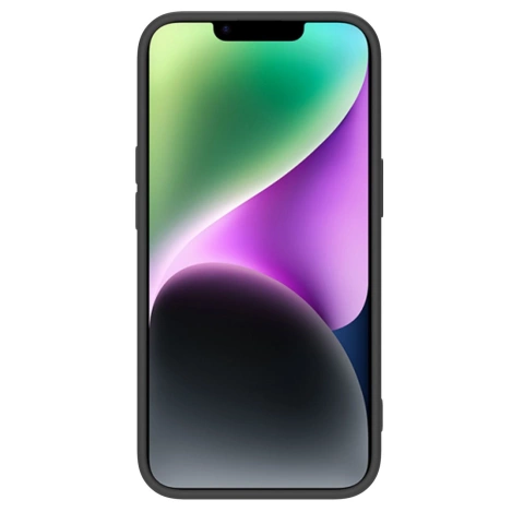 Nillkin CamShield Silky Silikonhülle iPhone 14 Plus Hülle mit Kameraschutz Schwarz