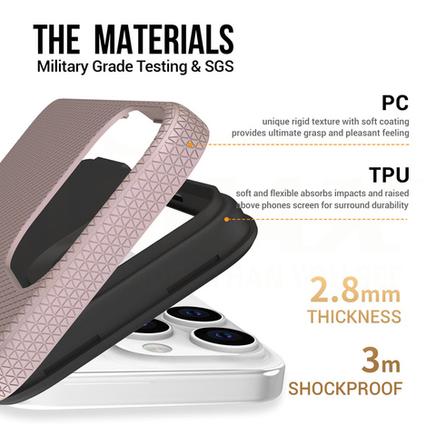 Vmax nakładka Triangle Case do iPhone 12 6,1&quot; różowo-złota