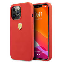 Ferrari FESIHCP13XRE iPhone 13 Pro Max 6.7 "rot / rotes Hartschalenetui aus Silikon