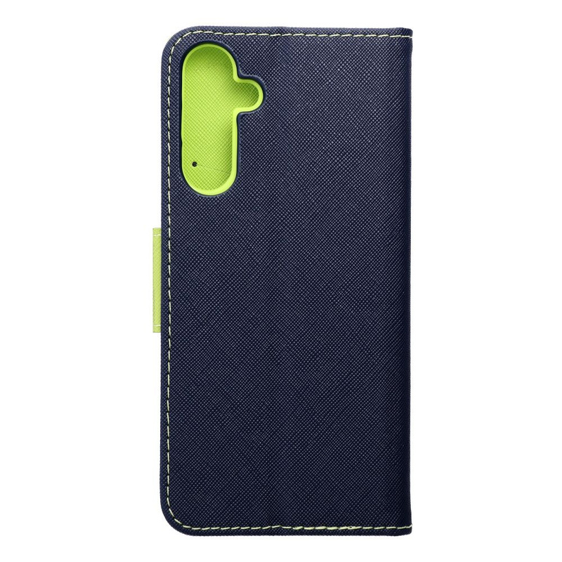 Kabura Fancy Book do SAMSUNG A25 5G granatowy / limonkowy