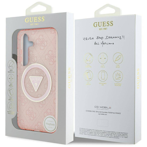 GUESS SAMSUNG S25 GUHMS25SHG4PRTGP TRAINGLE MAGSAFE PINK