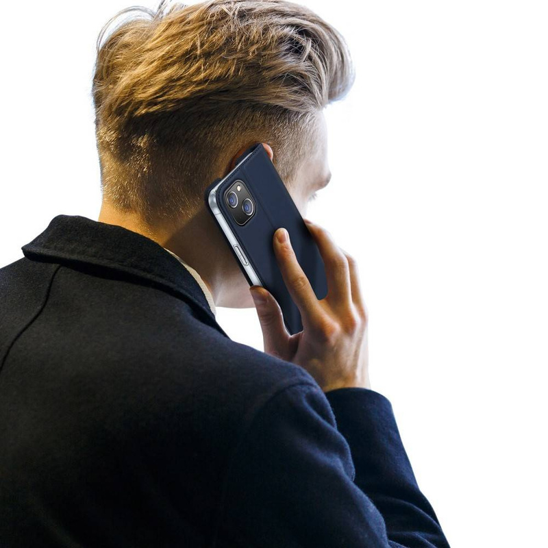 Dux Ducis Skin Pro Holster Flip Cover für iPhone 14 Max blau