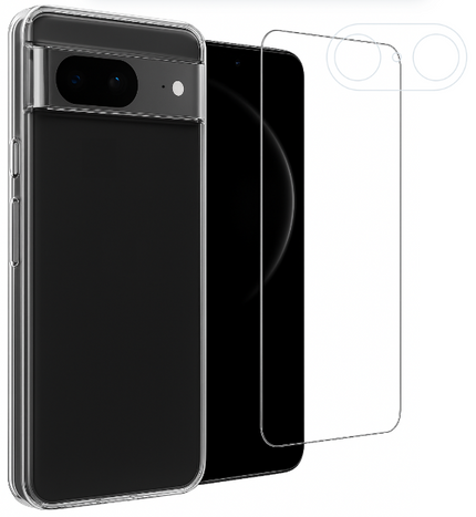 Etui do Google Pixel 8 5G + Szkło na ekran + Szkło na aparat