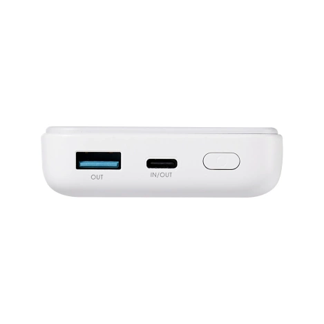 Joyroom Power Bank 10000 mAh 20 W Power Delivery Schnellladung Magnetisches Qi 15 W kabelloses Ladegerät für iPhone kompatibel mit MagSafe Weiß (JR-W020 weiß)