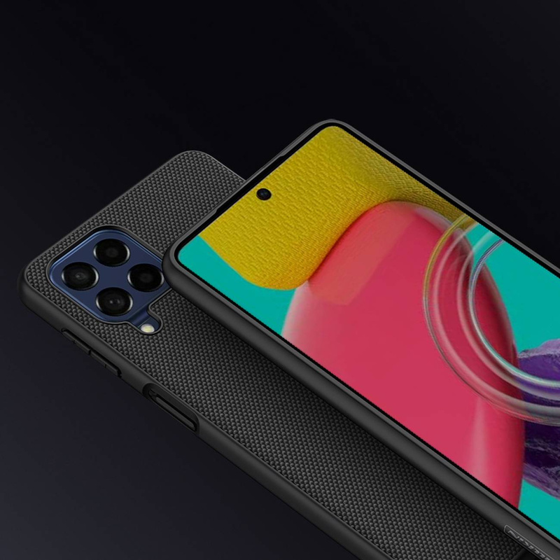 Nillkin Textured Case verstärktes Gehäuse mit Gelrahmen Samsung Galaxy M53 5G schwarz