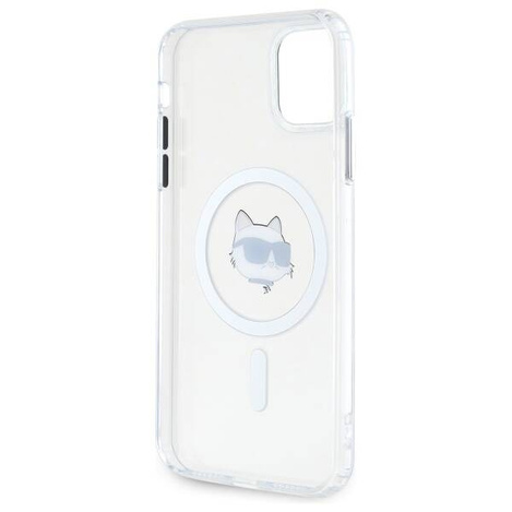 Karl Lagerfeld IML Metal Choupette Head MagSafe - Etui iPhone 11 (biały)