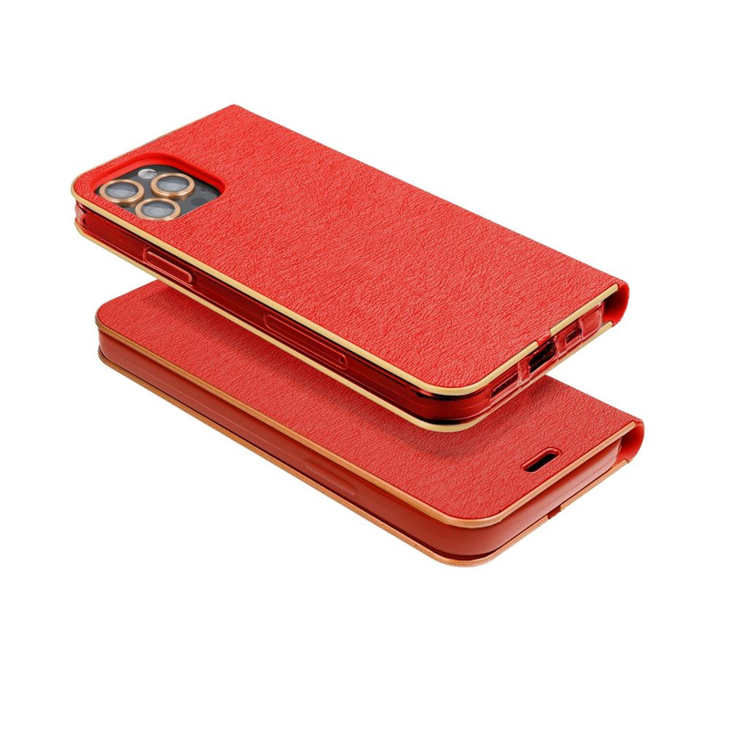 Kabura LUNA Book Gold do SAMSUNG A56 5G czerwony