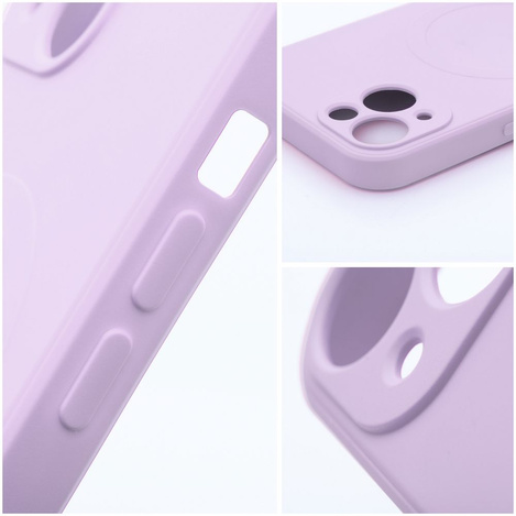 Futerał SILICONE MAG COVER kompatybilny z MagSafe do IPHONE 17 Pro Max różowy