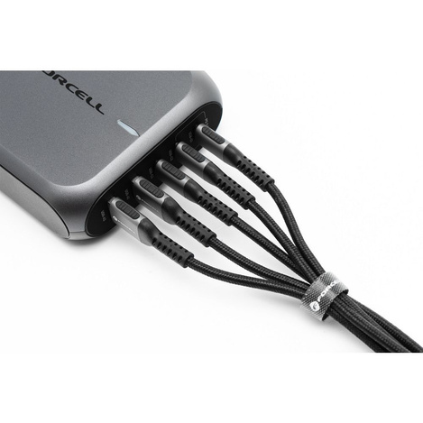 FORCELL F-ENERGY C260 kabel Typ C do Typ C QC4.0 PD 5A 100W Cafule 1,2 m czarny