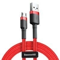 Baseus Cafule Cable - Dwustronny kabel połączeniowy micro USB na USB QC 3.0, 1.5 A, 2 m (czerwony)