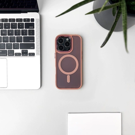 Glitter Case MagSafe für iPhone 16 Plus – Rosa mit Glitzer