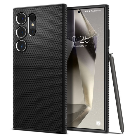Spigen Liquid Air Hülle für Samsung Galaxy S24 Ultra – mattschwarz