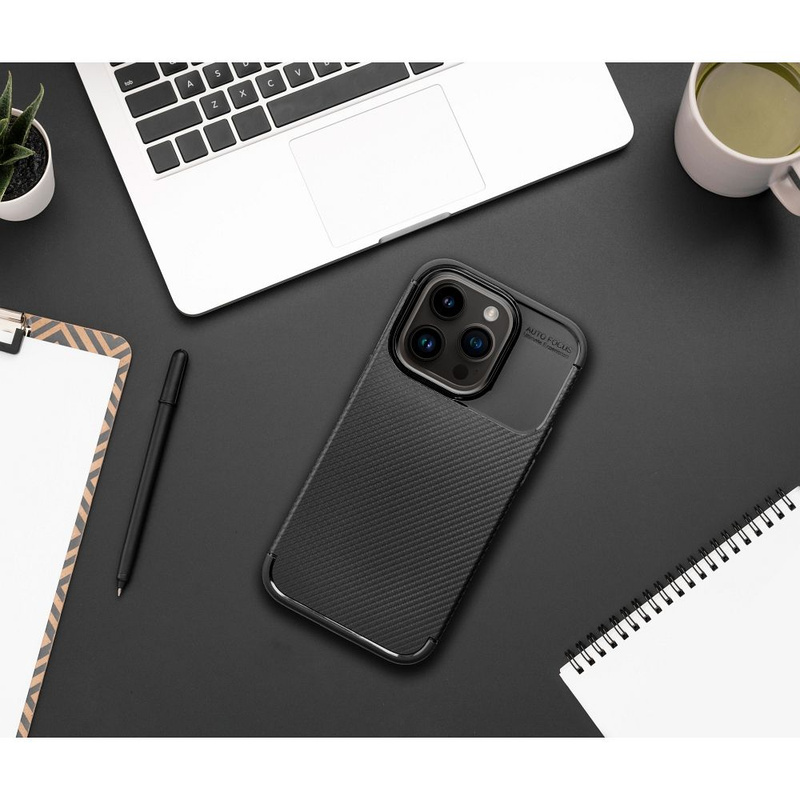 Futerał CARBON PREMIUM do IPHONE 16 Pro Max czarny