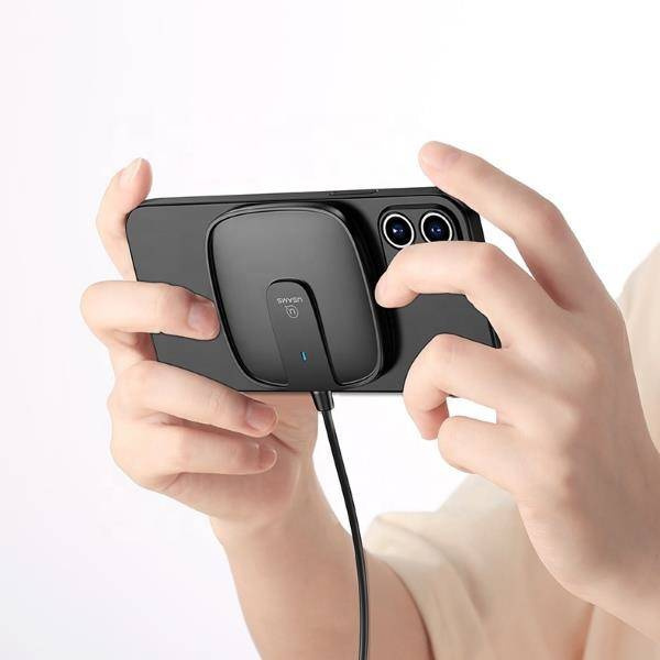 USAMS Ład. indukcyjna US-CD153 magnetic 15W iPhone 12 series czarny/black CD153DZ01