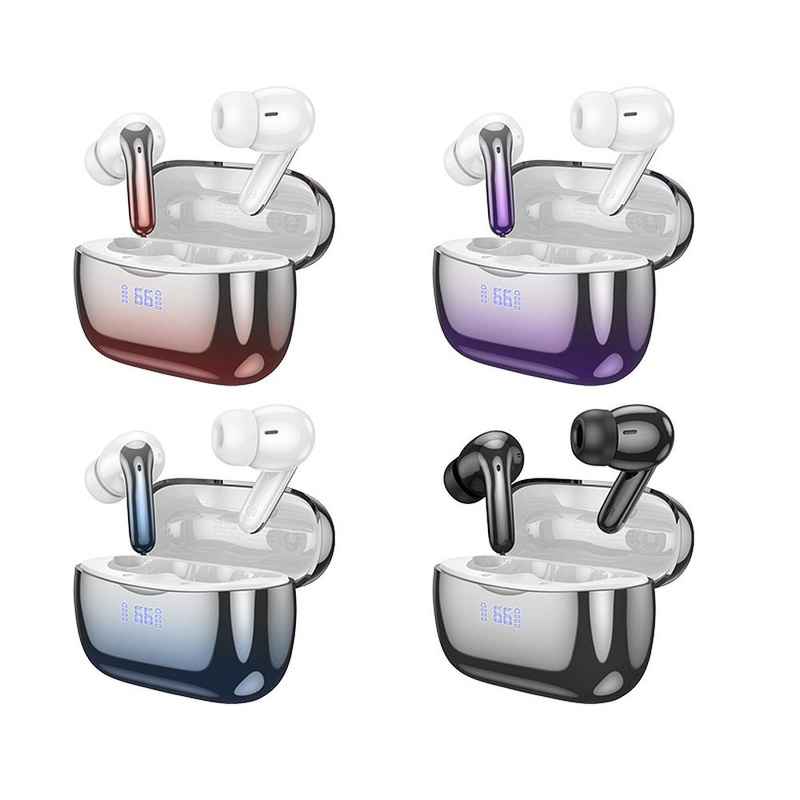 HOCO słuchawki bezprzewodowe bluetooth TWS ANC+ENC EQ16 fioletowe