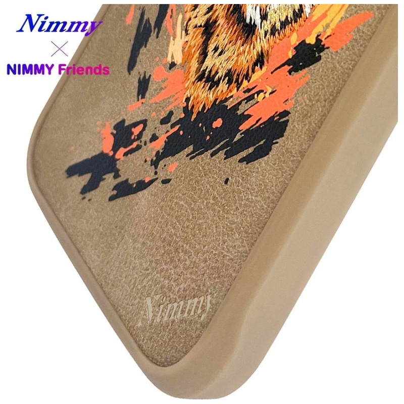 Etui Nimmy Tygrys MagSafe do iPhone 16    jasnobrązowy