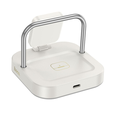 HOCO ładowarka indukcyjna 3w1 kompatybilna z Apple Watch 3A 5W CQ16A biała