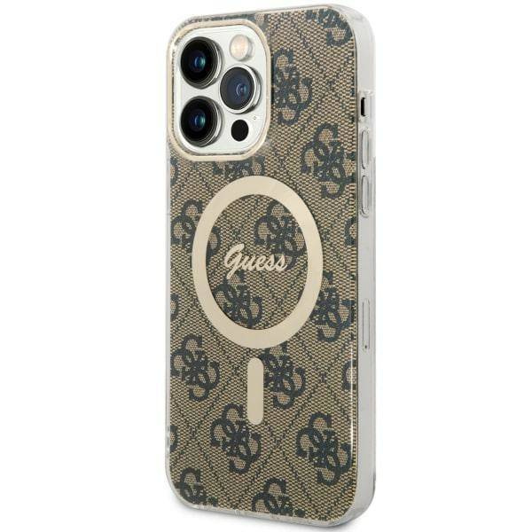 Guess GUHMP14XH4STW iPhone 14 Pro Max 6.7&quot; Braun/Braun Hardcase 4G MagSafe
