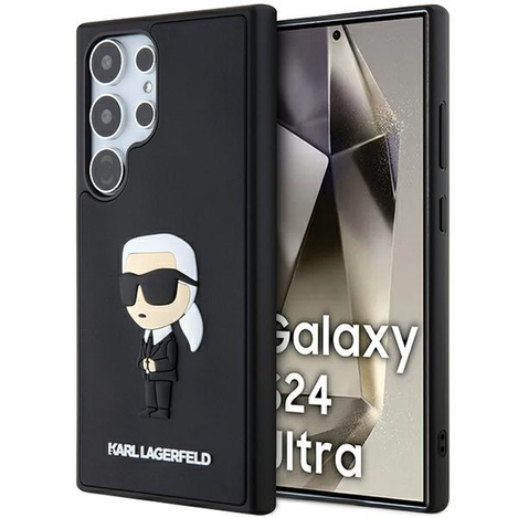 KARL LAGERFELD SAM S24 ULTRA RUBBER IKONIK KLHCS24L3DRKINK BLACK