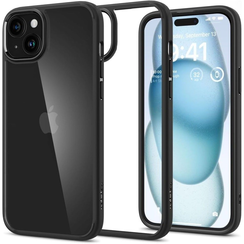 Spigen ULTRA HYBRID IPHONE 15 MATTSCHWARZ