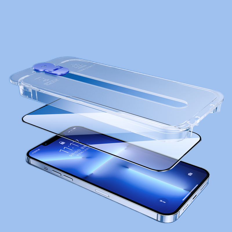 Joyroom Knight Glass für iPhone 14 Pro Max mit Montageset klar (JR-H12)