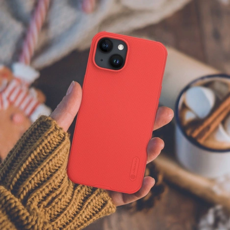 Nillkin Super Frosted Shield Pro verstärkte Hülle für iPhone 15 Pro – blau