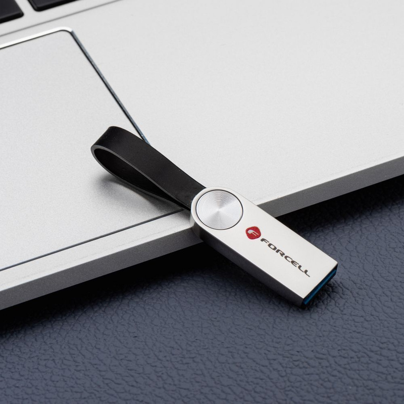 Pendrive 32GB USB 3.2 Gen 1 (USB A) Forcell F-Data Metal srebrny