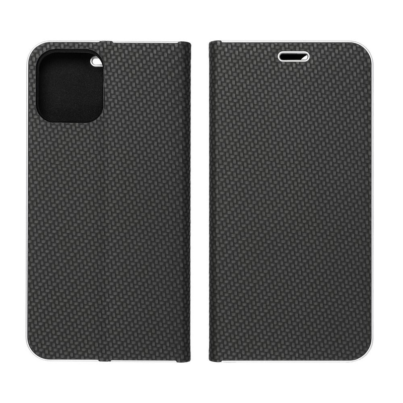 Kabura LUNA Book Carbon do IPHONE 15 Pro czarny