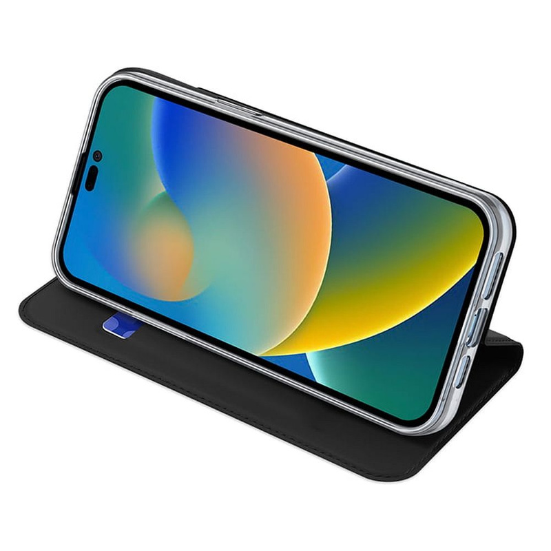 Dux Ducis Skin Pro Holster Flip Cover für iPhone 14 Pro schwarz