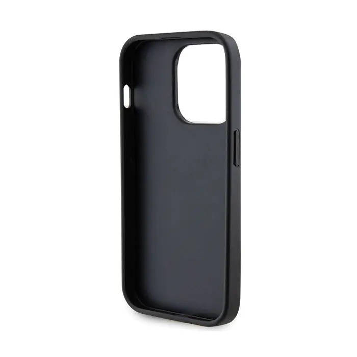 Original Case IPHONE 13 PRO Guess 4G Strass Metal Logo (GUHCP13LPS4DGPK) black