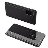 Clear View Case futerał etui z klapką Samsung Galaxy A72 4G czarny