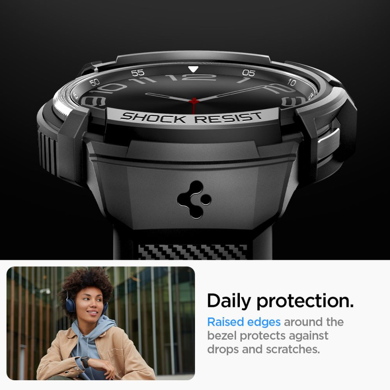 Spigen RUGGED ARMOR &quot;PRO&quot; GALAXY Watch 6 CLASSIC (47MM) MATTE BLACK