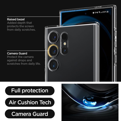 Spigen Liquid Crystal Hülle für Samsung Galaxy S24 Ultra – transparent