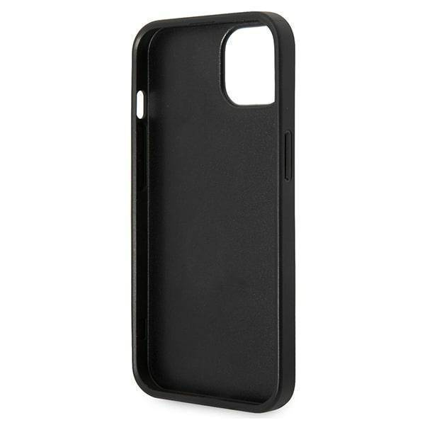Original Case IPHONE 14 PLUS Karl Lagerfeld Hardcase Glitter Plaque Logo (KLHCP14MG2ELK) black