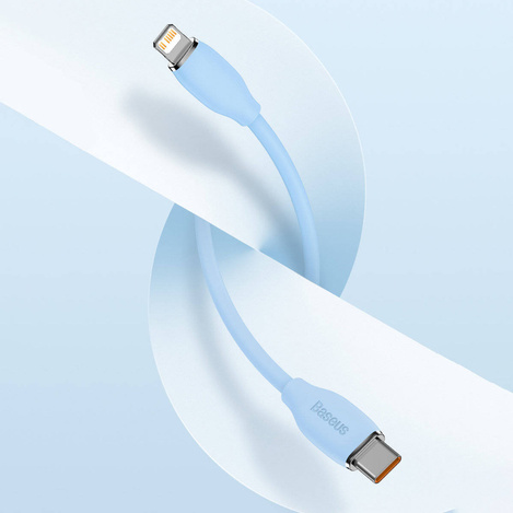 Baseus Kabel, USB Typ C - Lightning 20W Kabel, 1,2 m lang Jelly Liquid Silica Gel - schwarz