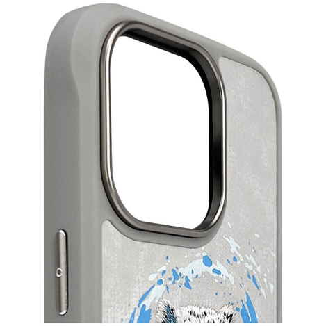 Etui Nimmy Pantera MagSafe do iPhone 16   Pro Max jasnoszary
