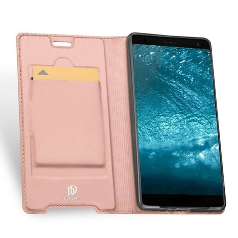 Etui HUAWEI Y5P / HONOR 9S z klapką Dux Ducis skórzane Skin Leather jasny róż
