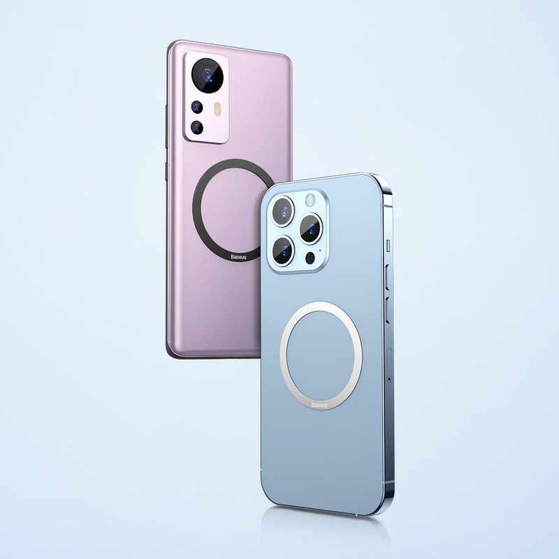 Baseus Halo Series Magnetring (2 Stück / Packung) silber (PCCH000012)