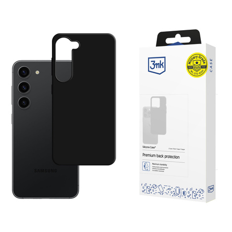 3MK SILICONE CASE SAMSUNG S23 5G BLACK