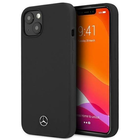 Mercedes MEHCP13SSILBK iPhone 13 mini 5.4 &quot;black / black hardcase Silicone Line