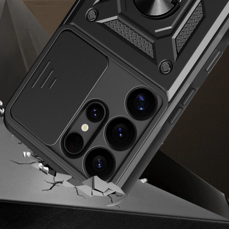 Hybrid Armor Camshield Samsung Galaxy S25 Ultra Black