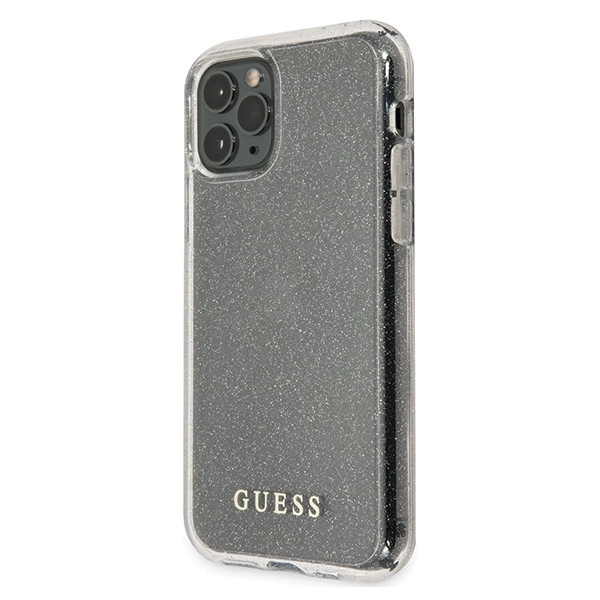 Guess Glitter Case - Etui iPhone 11 Pro (Silver)