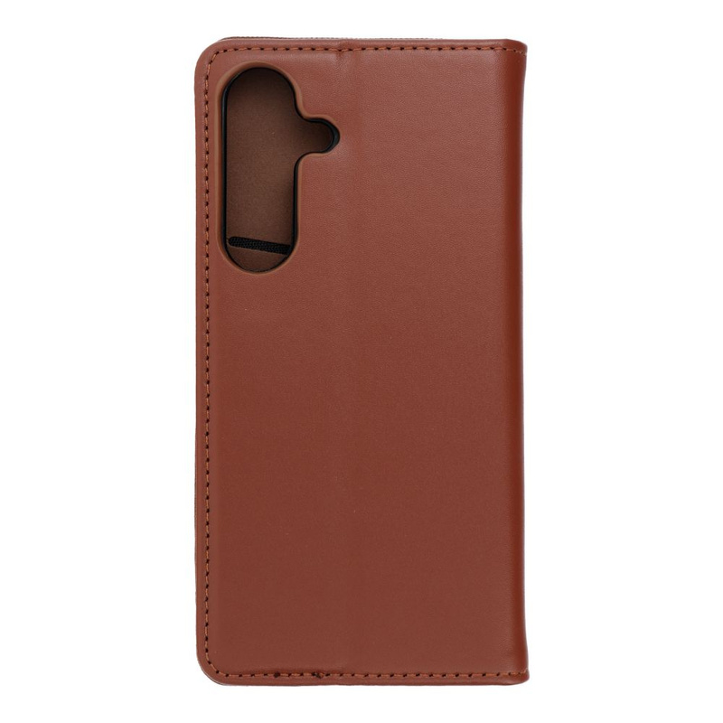 Kabura SMART PRO Book skórzana do SAMSUNG S25 brązowy