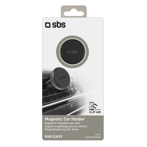 SBS TESUPPEASYMAGK MagSafe-kompatibler Smartphone-Halter für Lüftungsschlitze – Schwarz