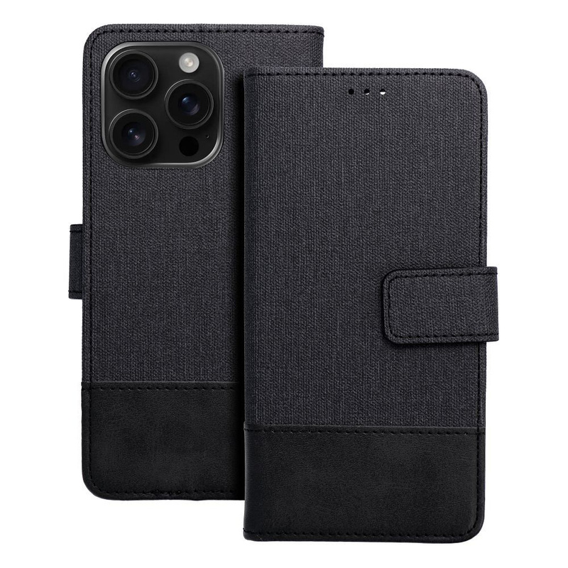 Kabura GOMMA Book do SAMSUNG A15 4G / A15 5G czarny