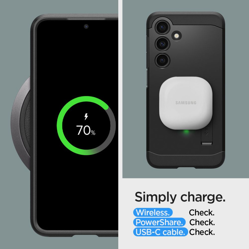 Spigen Tough Armor Hülle für Samsung Galaxy S24 – Schwarz