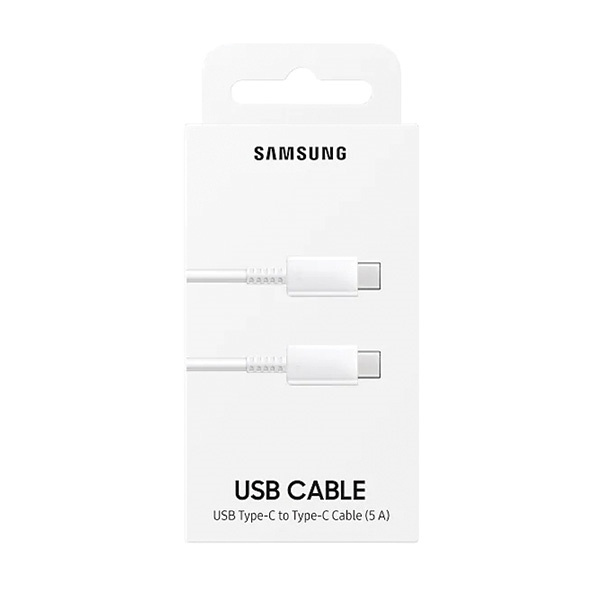 Samsung kabel przewód do szybkiego ładowania USB Typ C - USB typ C QuickCharge Power Delivery 100W 5A 1m biały (EP-DN975BWEGWW)