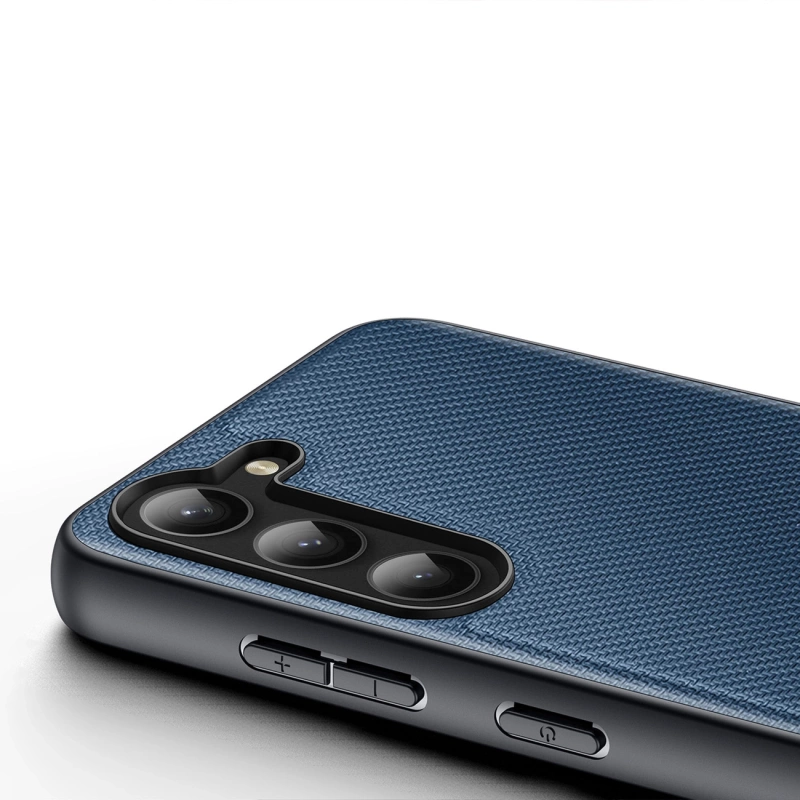 Dux Ducis Fino Hülle Samsung Galaxy S23+ Hülle mit Silikonrahmen blau